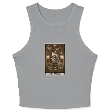 Discover The World Victorian Ghost Terror Tarot Edition Crop Tank Top