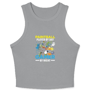 Discover Video Game Lover Paintball Player Paintballer Crop Tank Top