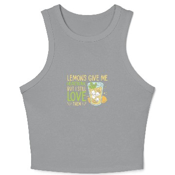Discover Lemon Fruit Lemonade Citrus Crop Tank Top