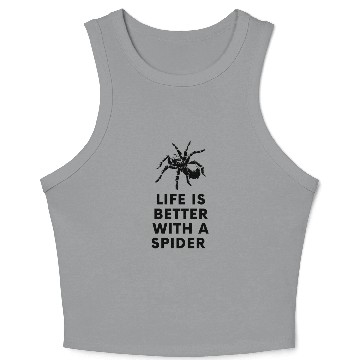Discover Life is better with a spider Crop Tank Top