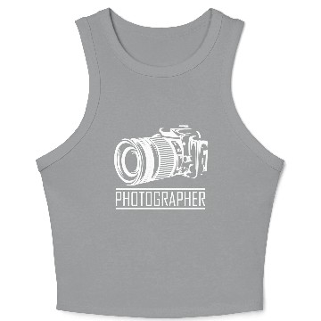 Discover Funny Camera photography quote gift Crop Tank Top