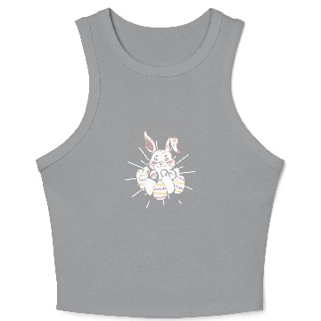 Discover Easter Medical Bunny Eggs Nursing Rabbit Crop Tank Top