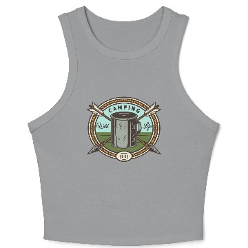 Discover CAMPING WILD LIFE 1991 Crop Tank Top