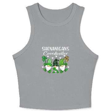 Discover Shenanigans Coordinator Saint Irish Gnomes St Pat Crop Tank Top