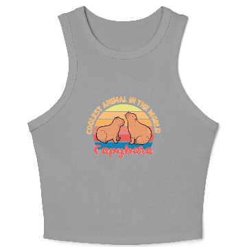 Discover Coolest Animal in The World Capybara Crop Tank Top