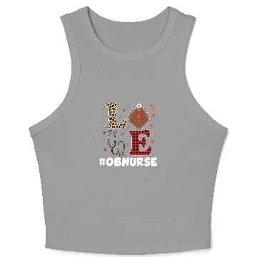 Discover OB Nurse Thanksgiving Costume Crop Tank Top