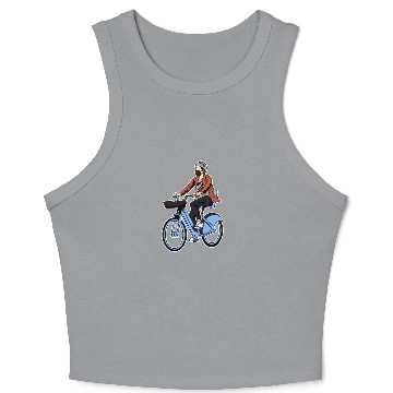 Discover Cycling Cyclist E Bike Crop Tank Top