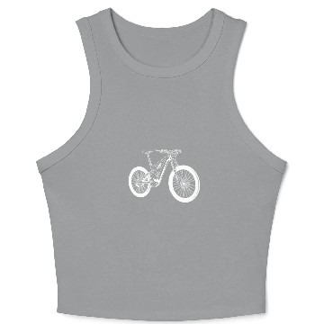 Discover Cycling Cyclist E Bike Crop Tank Top