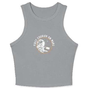 Discover First Courier On Mars Postal Worker Mail Escort Crop Tank Top