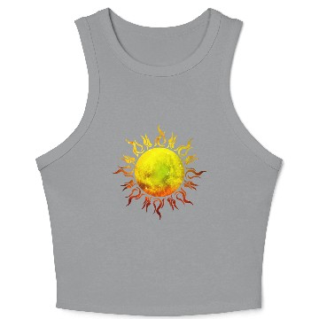 Discover Burning Sun T Tattoo Star Universe Crop Tank Top