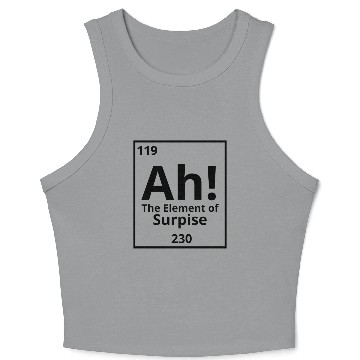 Discover Ah! The element of surprise! Crop Tank Top