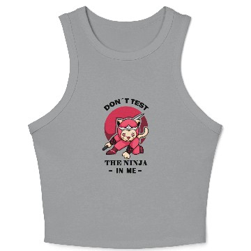 Discover Karate Ninja Cat Kung Fu Crop Tank Top