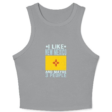 Discover New Mexico Flag US State Crop Tank Top