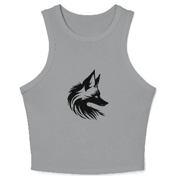 Discover Cute Cute Fox Tattoo Portrait Style Crop Tank Top