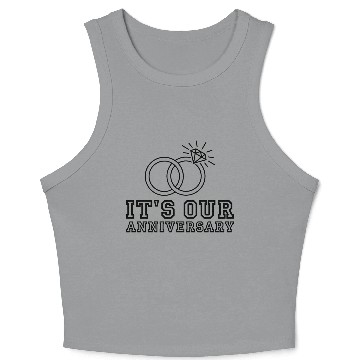 Discover It's Our Anniversary Crop Tank Top