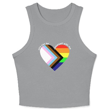 Discover You Can Be Yourself With Me Crop Tank Top