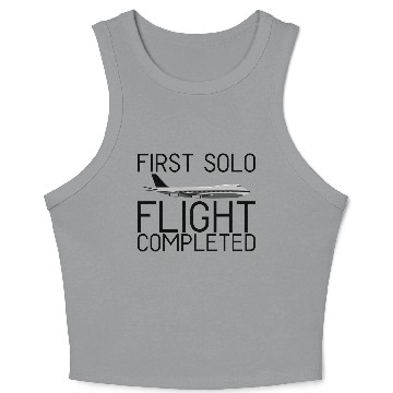 Discover First Solo Flight Completed 4 Crop Tank Top