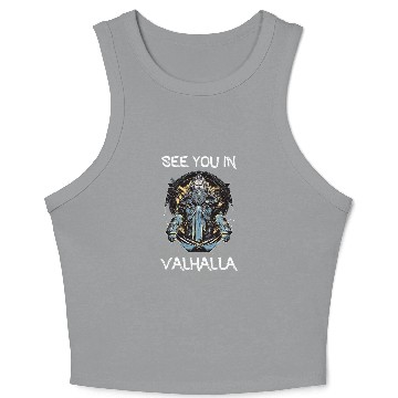 Discover See You in Valhalla Crop Tank Top
