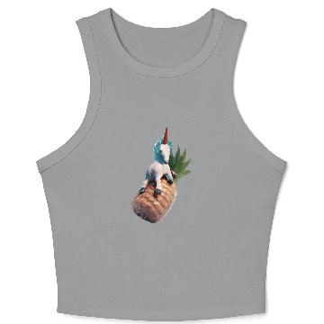 Discover Pineapple unicorn - tropical unicorn Crop Tank Top