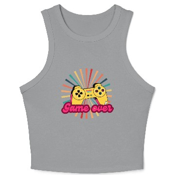 Discover Retro games painting Crop Tank Top