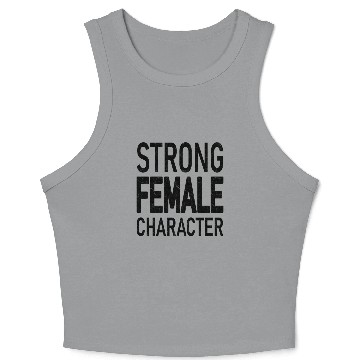 Discover Strong Female Character Crop Tank Top