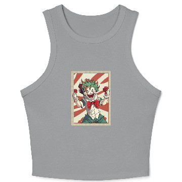 Discover Happy joker card Crop Tank Top