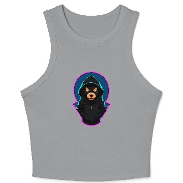 Discover Evil Teddy Bear With Crop Tank Top