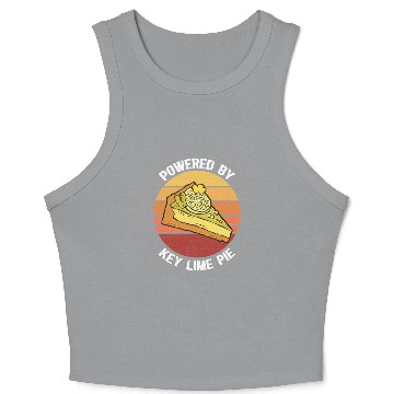 Discover Powered By Key Lime Pie Pies Lover Crop Tank Top