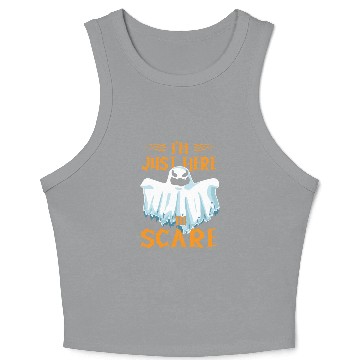 Discover Halloween Paranormal Ghost Hunters Horror Fans Crop Tank Top