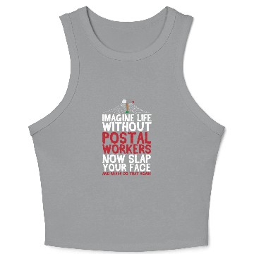 Discover Postal Worker Mail Carrier Crop Tank Top