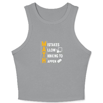 Discover I'm A Math Teacher Appreciation Gift Math Lover Crop Tank Top