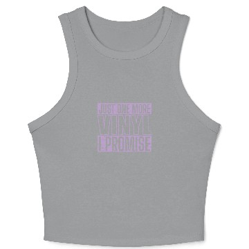 Discover Just One More Vinyl I Promise Record Crop Tank Top