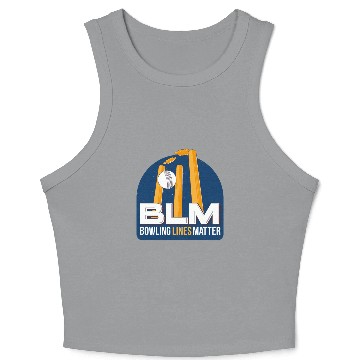 Discover BLM Bowling Lines Matter Crop Tank Top