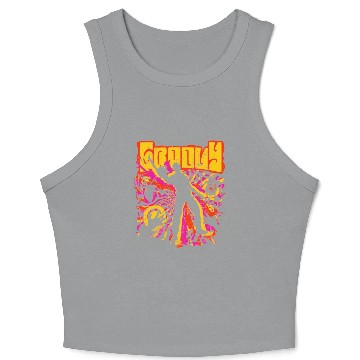 Discover Stay Groovy Evil Dead Crop Tank Top