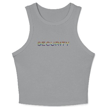 Discover Security - LGBT+ Colors Design Crop Tank Top