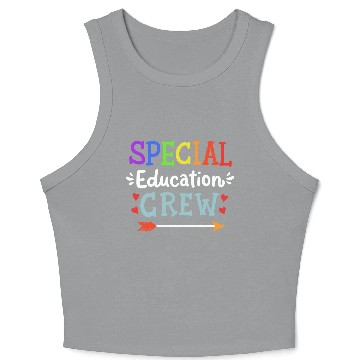 Discover Special Education Sped Teacher Sped Student Crop Tank Top