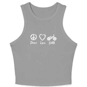 Discover Peace Love BMX Crop Tank Top