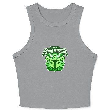 Discover Pickleball Pandemonium | Paddle Sports Player Crop Tank Top