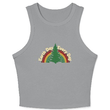 Discover Earth Day Everyday Nature Conservation Awareness Crop Tank Top