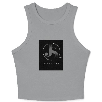 Discover JS CREATIVE GREY Crop Tank Top