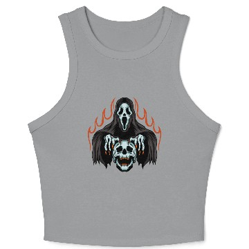 Discover Classic ghost Crop Tank Top , skull