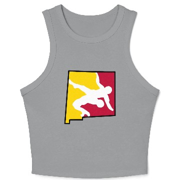 Discover New Mexico Wrestling Crop Tank Top