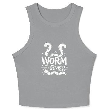 Discover Worm Farmer Vermiculture Composting Farming Crop Tank Top