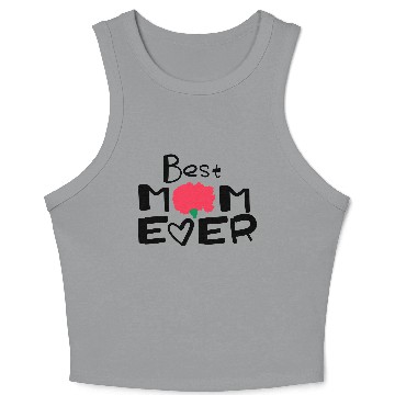 Discover Happy Mother's Day lettering 2 Crop Tank Top