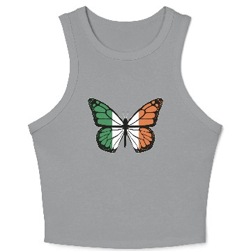 Discover Irish Butterfly Crop Tank Top