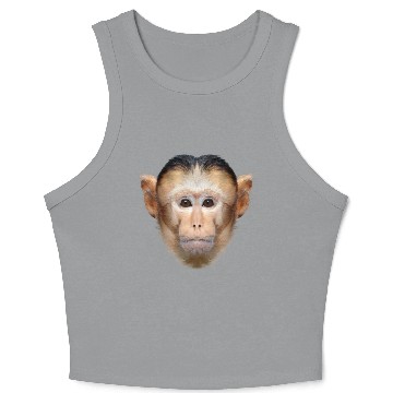 Discover Capuchin Monkey Face Crop Tank Top