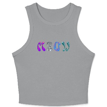 Discover meow kitty Crop Tank Top