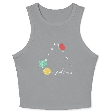 Discover Peace Love Sunshine Crop Tank Top