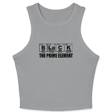 Discover Black the Prime Element Crop Tank Top