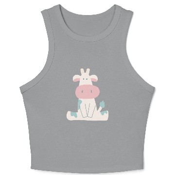 Discover Cute cow design Crop Tank Top